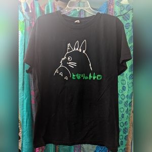 My neighbor Totoro black T-shirt studio Ghibli